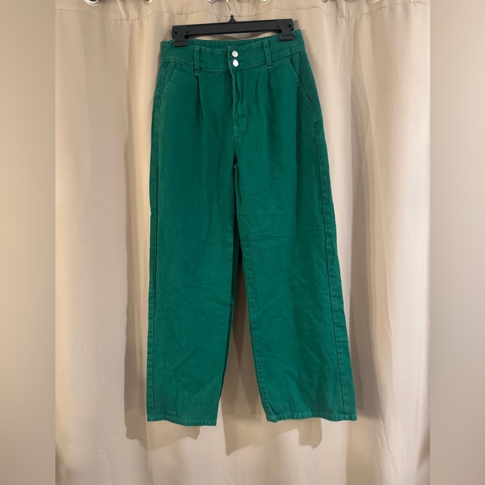 SHEIN Women’s  Emerald Wide Leg Pants